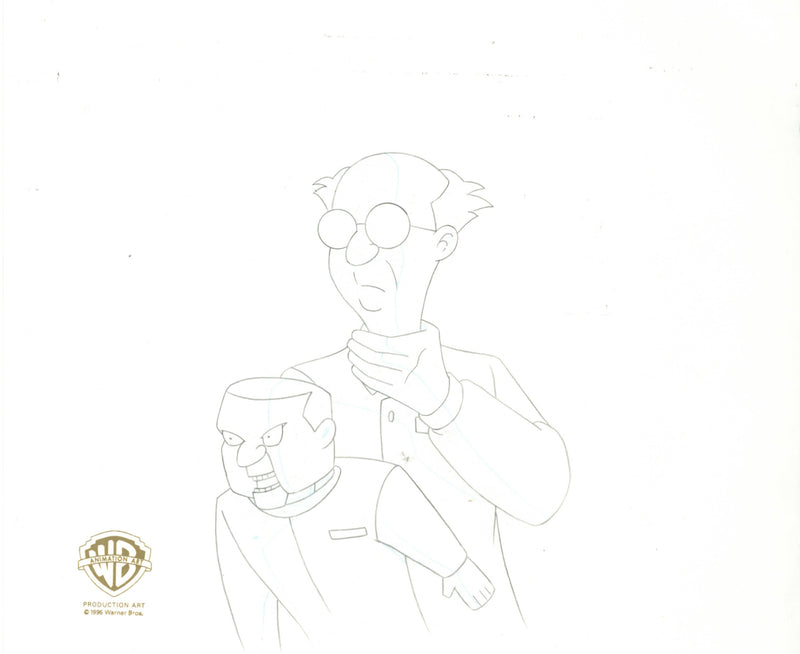 Batman The Animated Series Original Production Drawing: Ventriloquist and Scarface