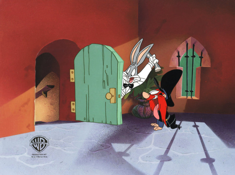 Carrotblanca Original Production Cel: Bugs Bunny, Yosemite Sam