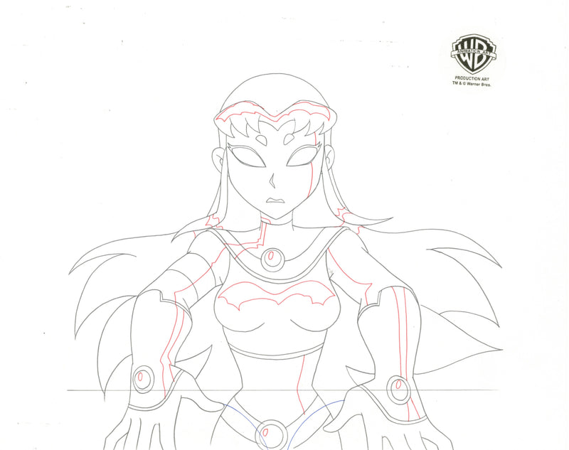 Teen Titans Original Production Drawing: Starfire