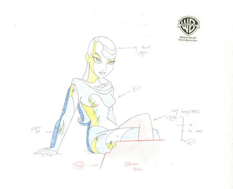 Batman Beyond Original Production Drawing: Inque