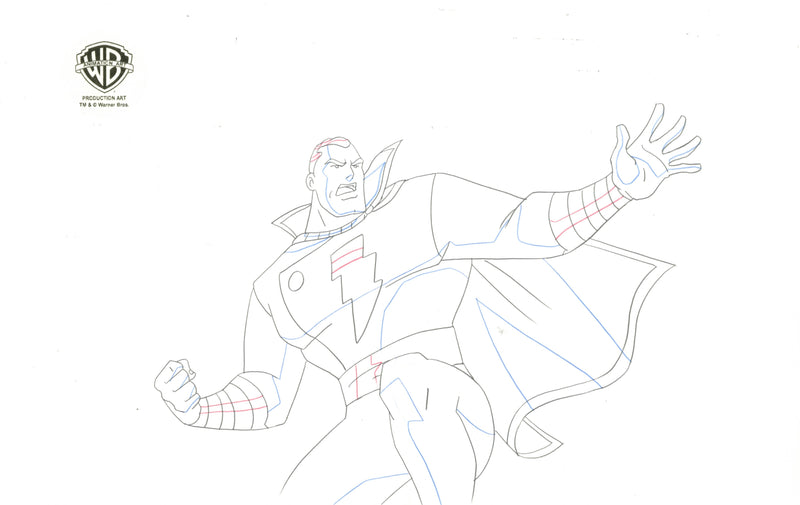 Justice League Unlimited Original Production Drawing: Shazam