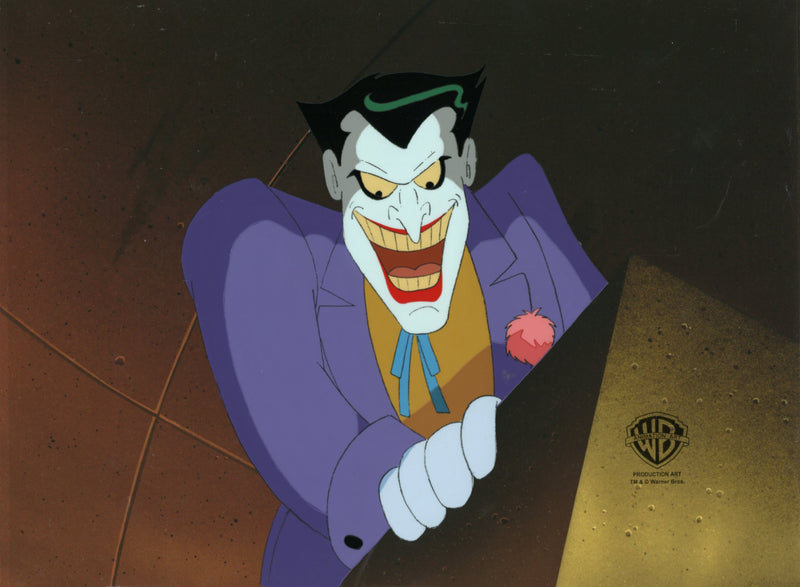 Batman The Animated Series Original Production Cel with Matching Drawing: Joker