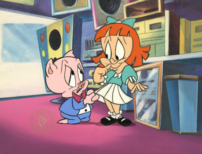 Tiny Toons Original Production Cel on Original Background: Hamton, Elmyra