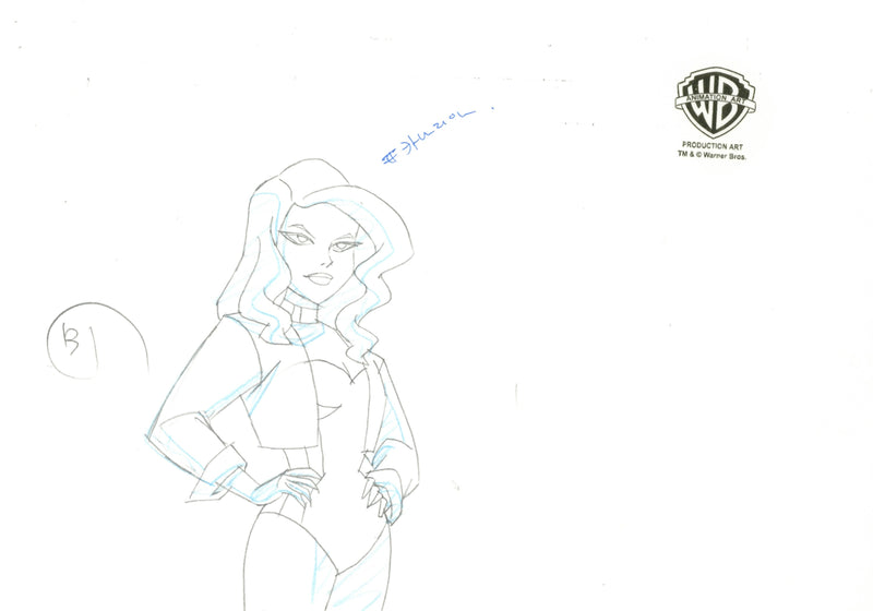 Justice League Unlimited Original Production Drawing: Black Canary