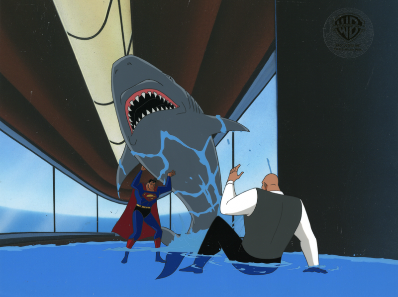 Superman The Animated Series Original Production Cel: Superman, Lex Luthor