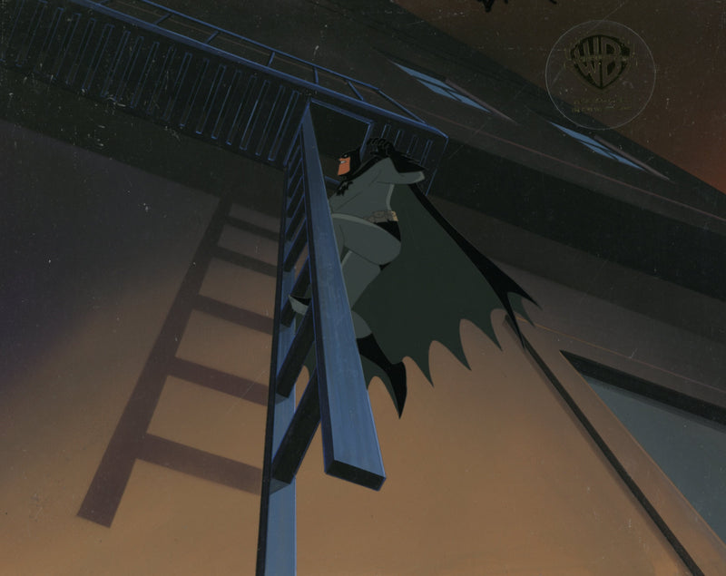 The New Batman Adventures Original Production Cel on Original Background: Batman