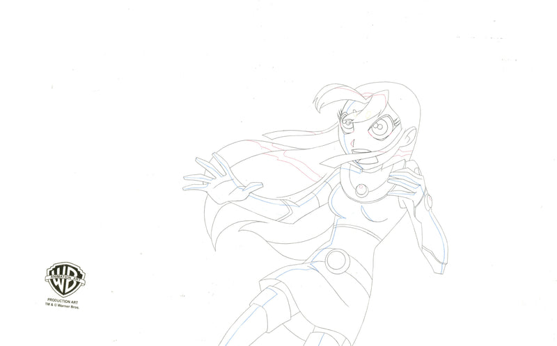 Teen Titans Original Production Drawing: Starfire