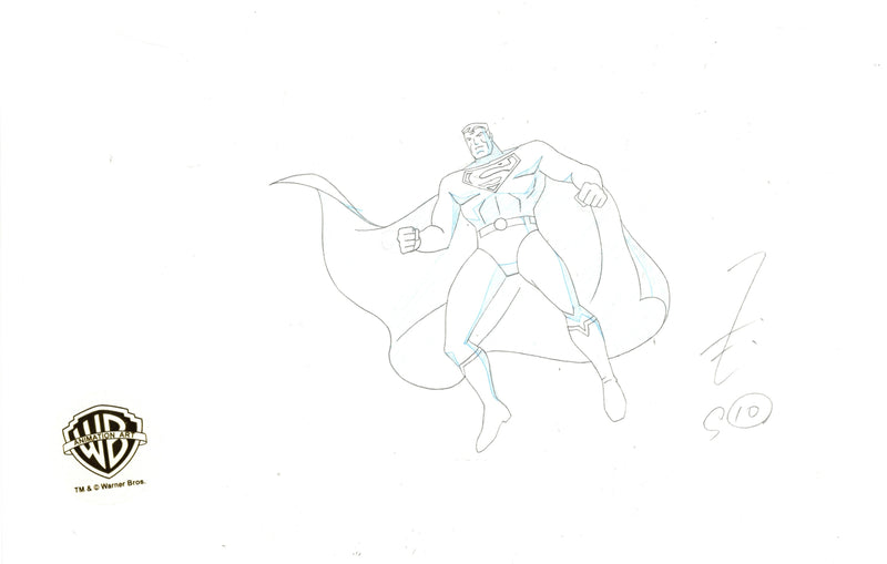 Superman: Doomsday Original Production Drawing: Superman