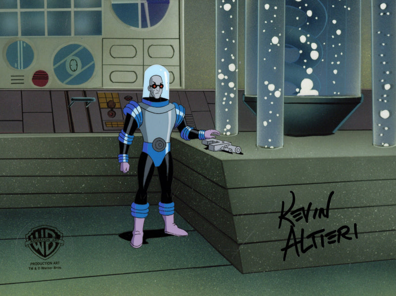 Batman The Animated Series Original Production Cel Signed By Kevin Altieri: Mr. Freeze