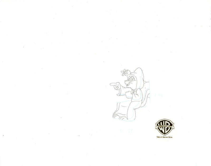 Pinky and the Brain Original Production Cel With Matching Drawing: Brain2-Me2, 3-PinkEO, Slappy Wanna Nappy