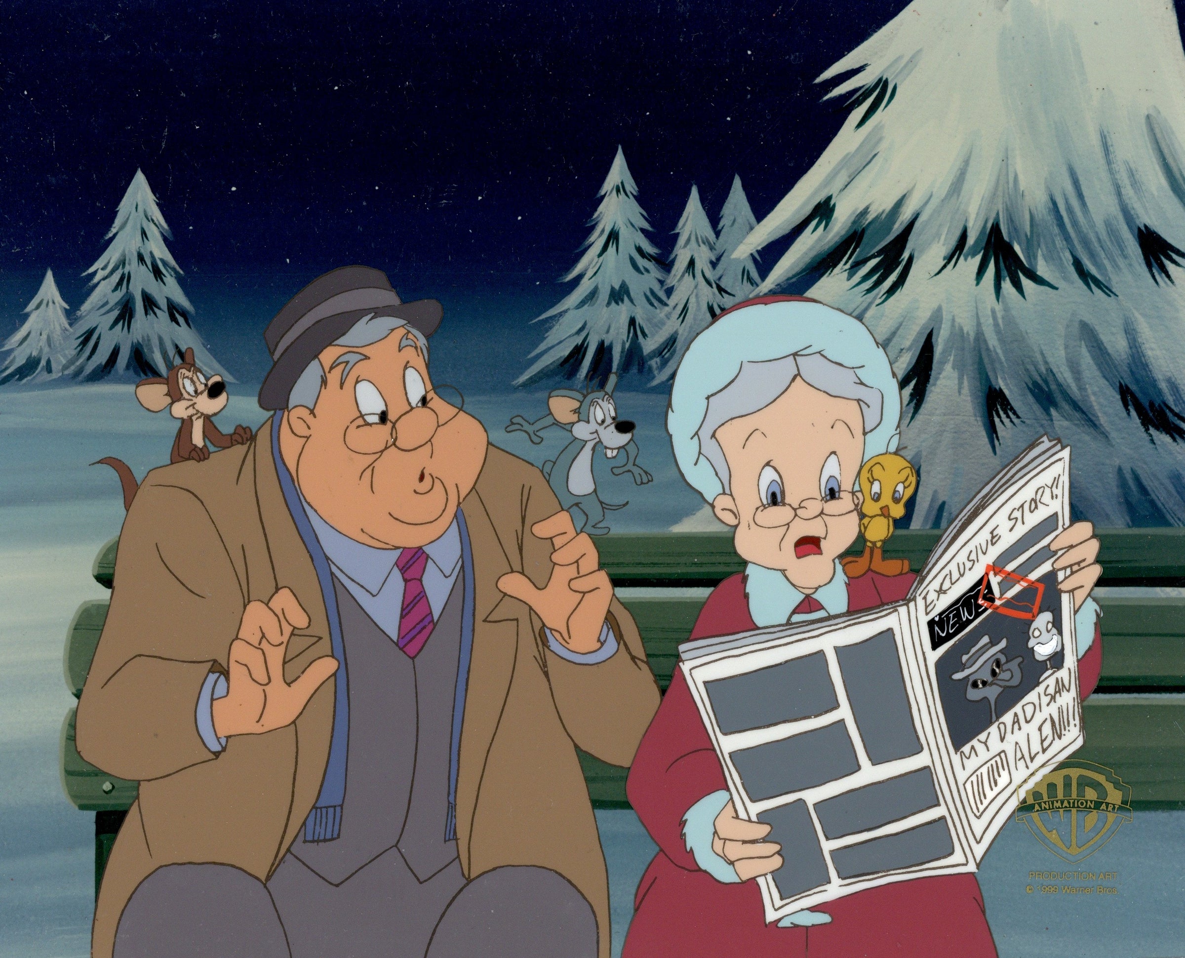 Sylvester and Tweety Mysteries Original Production Cel: Granny