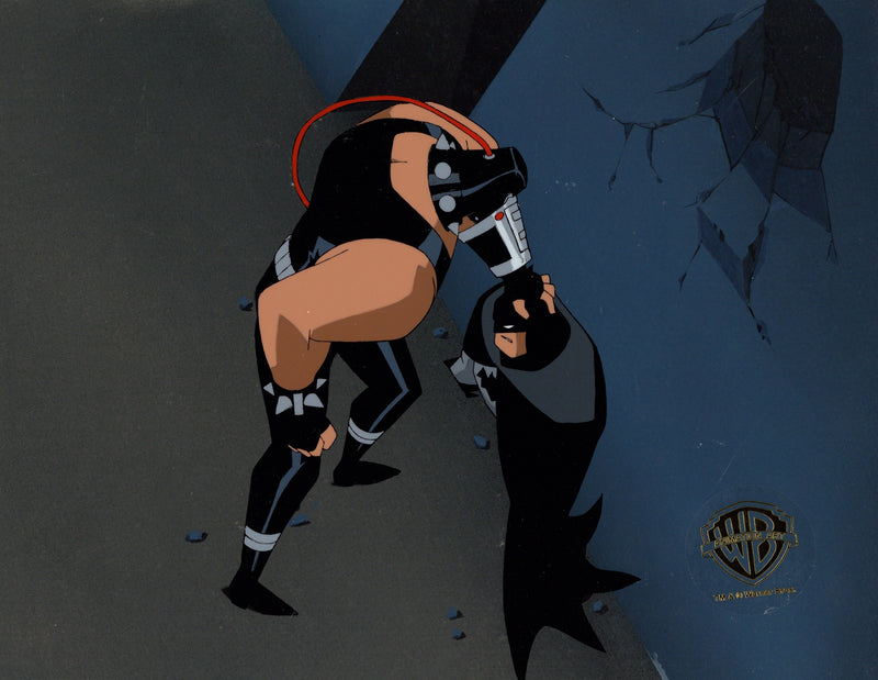 The New Batman Adventures Original Production Cel on Original Background: Bane, Batman