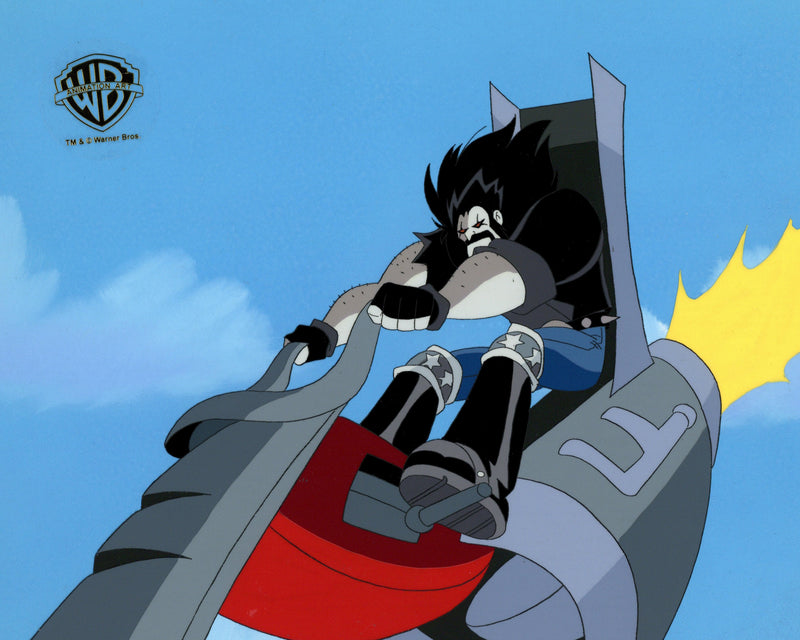 Superman The Animated Series Original Production Cel on Original Background: Lobo