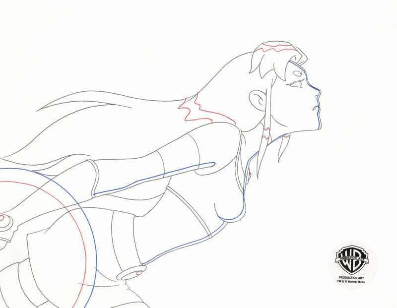 Teen Titans Original Production Drawing: Starfire