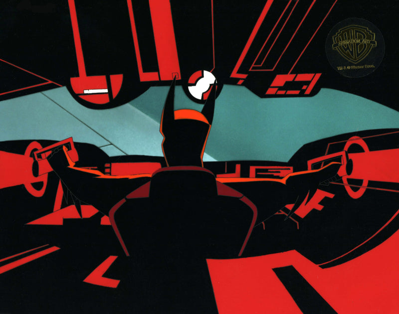 Batman Beyond Original Production Cel with Matching Drawing: Batman
