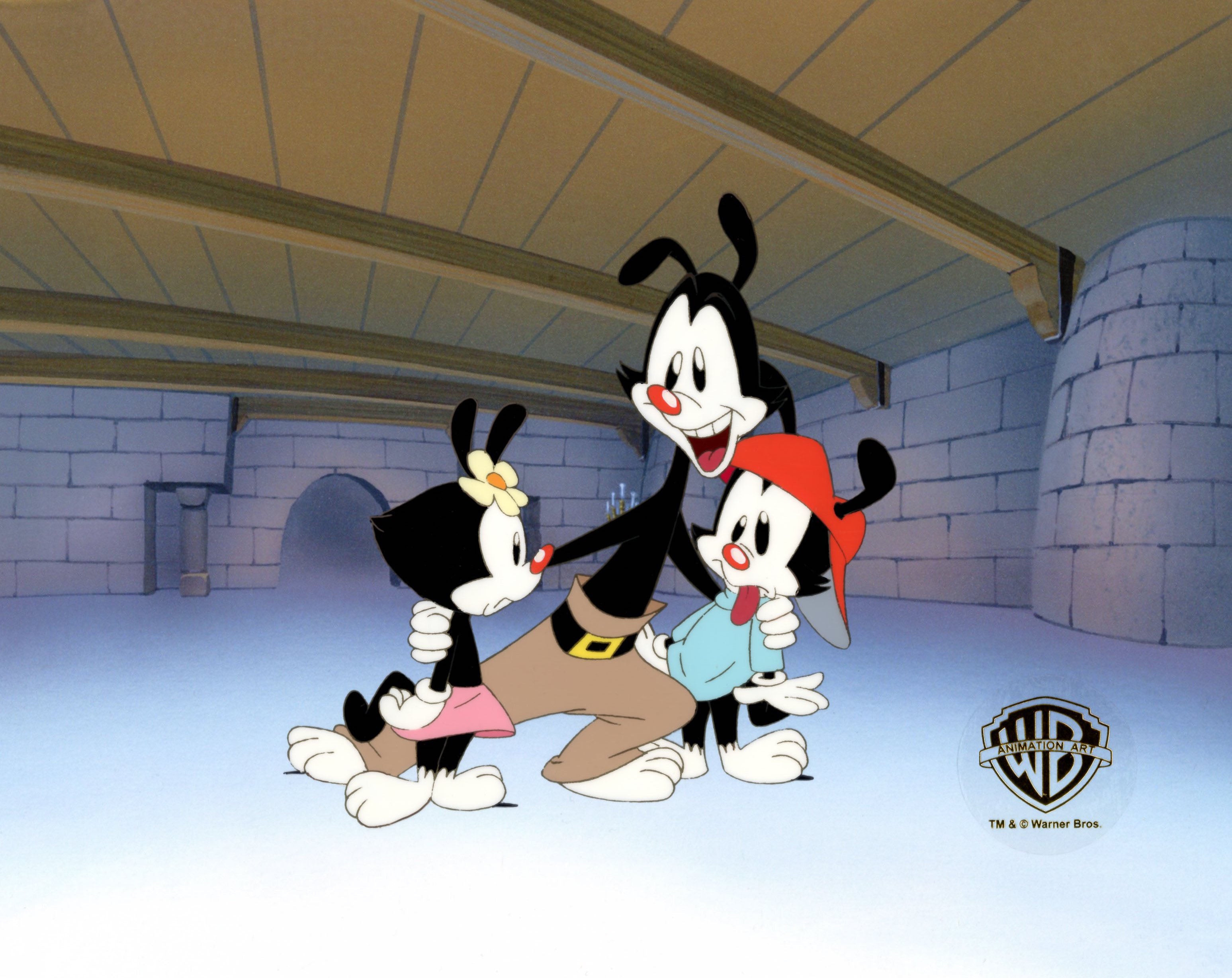 Animaniacs Original Production Cel: Yakko, Wakko, Dot – Choice