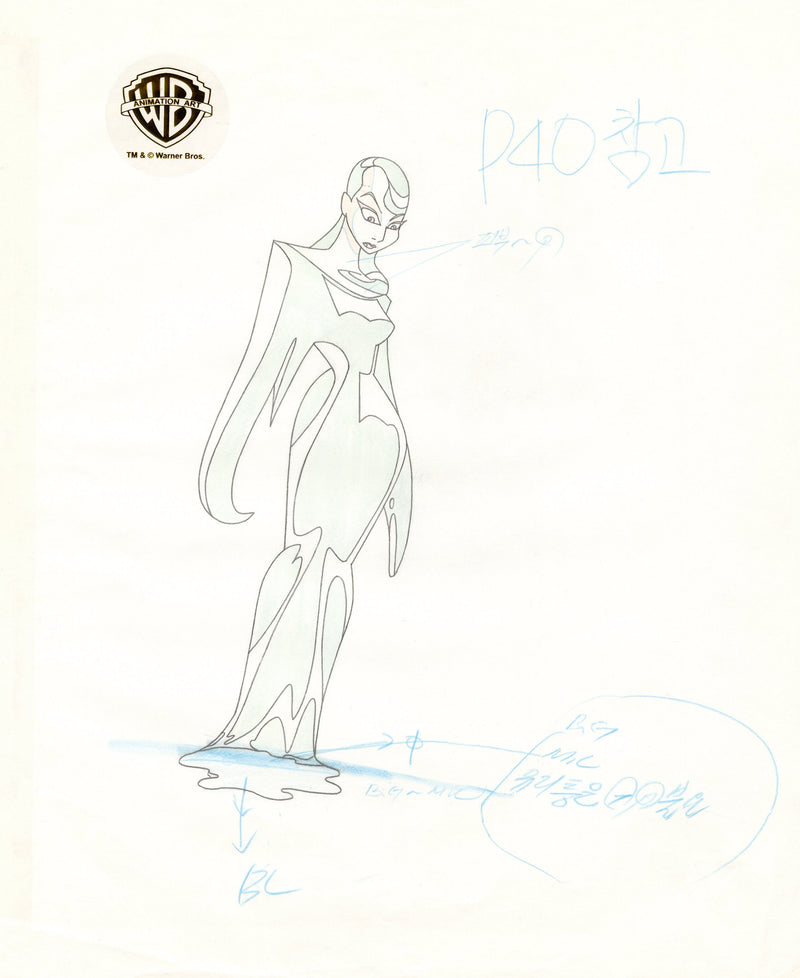 Batman Beyond Original Production Drawing: Inque