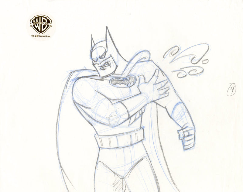 Batman The Animated Series Original Production Drawing: Batman