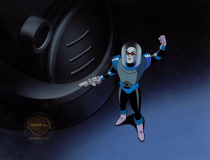 Batman The Animated Series Original Production Cel with Matching Drawing: Mr. Freeze