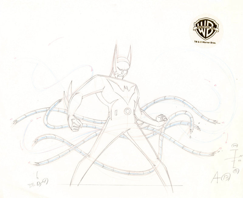 Batman Beyond Original Production Drawing: Batman