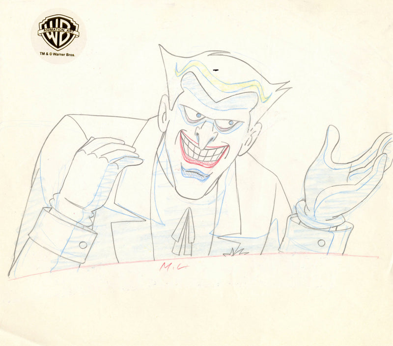 Batman The Animated Series Original Production Drawing: Joker