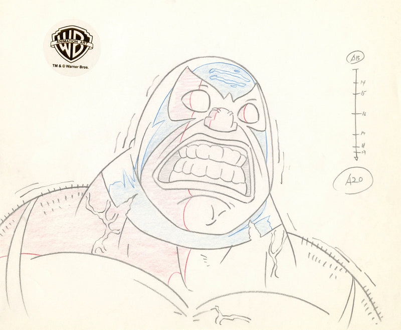 Batman The Animated Series Original Production Drawing: Bane