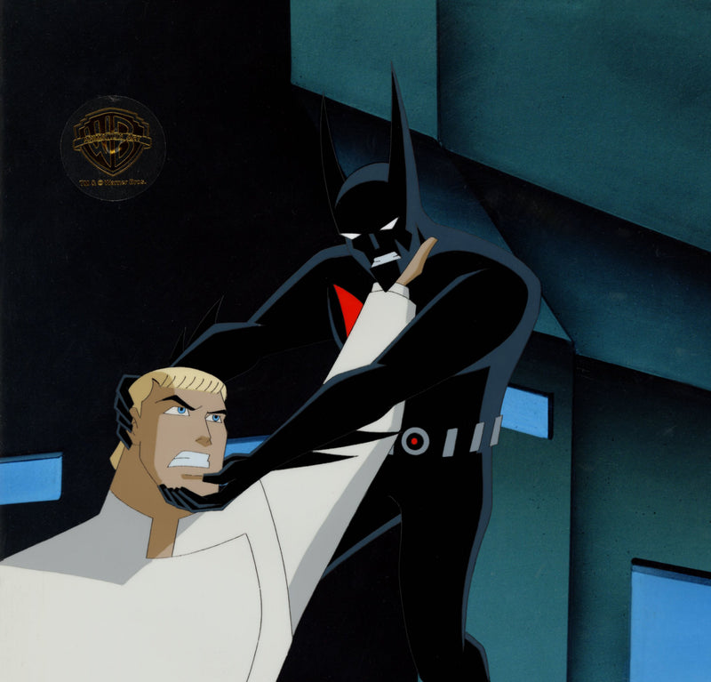 Batman Beyond Original Production Cel with Matching Drawing: Batman, Invulnerable Man