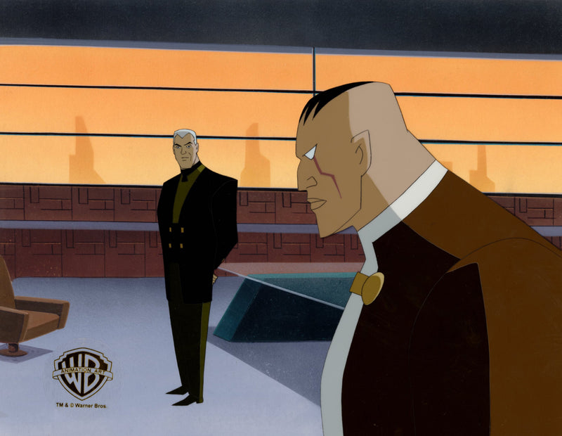 Batman Beyond Original Production Cel on Original Background with Matching Drawing: Derek Powers, Mr. Fixx