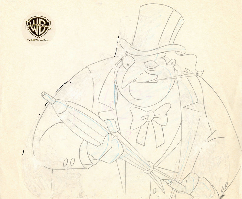 Batman The Animated Series Original Production Drawing: Penguin