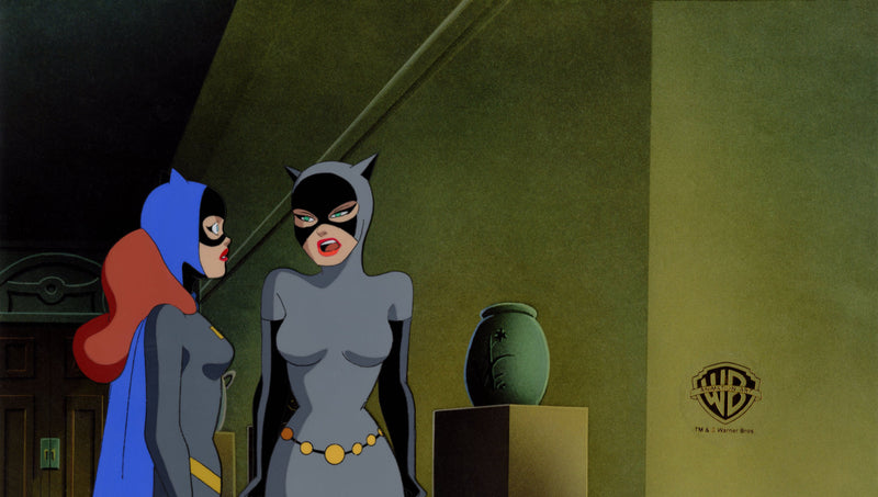 Batman The Animated Series Original Production Cel: Batgirl, Catwoman