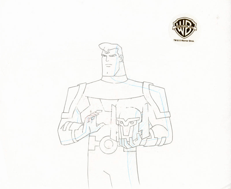Superman The Animated Series Original Production Drawing: Superman