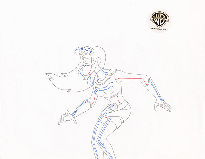 Teen Titans Original Production Drawing: Starfire