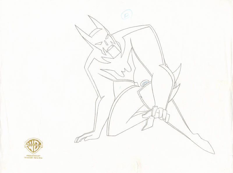 Batman Beyond Original Production Drawing: Batman (Bruce Wayne)