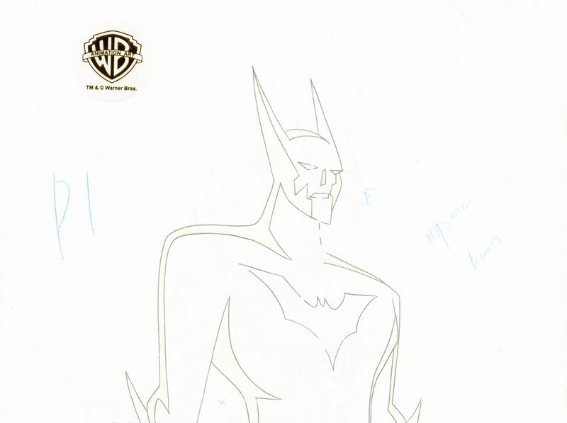 Batman Beyond Original Production Drawing: Batman