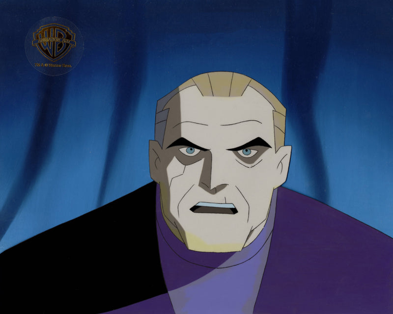 Batman Beyond Original Production Cel on Original Background with Matching Drawings: Bruce Wayne