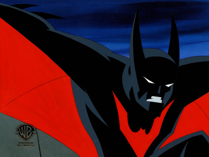 Batman Beyond Original Production Cel with Matching Drawing: Batman