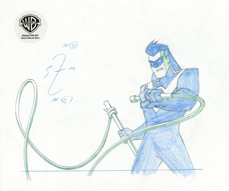 The New Batman Adventures Original Production Drawing: Nightwing