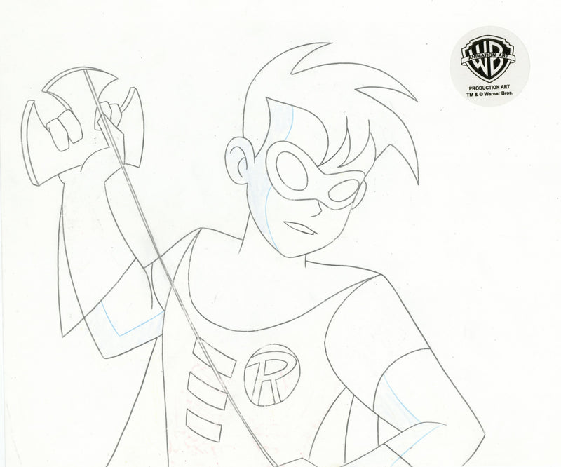 The New Batman Adventures Original Production Drawing: Robin