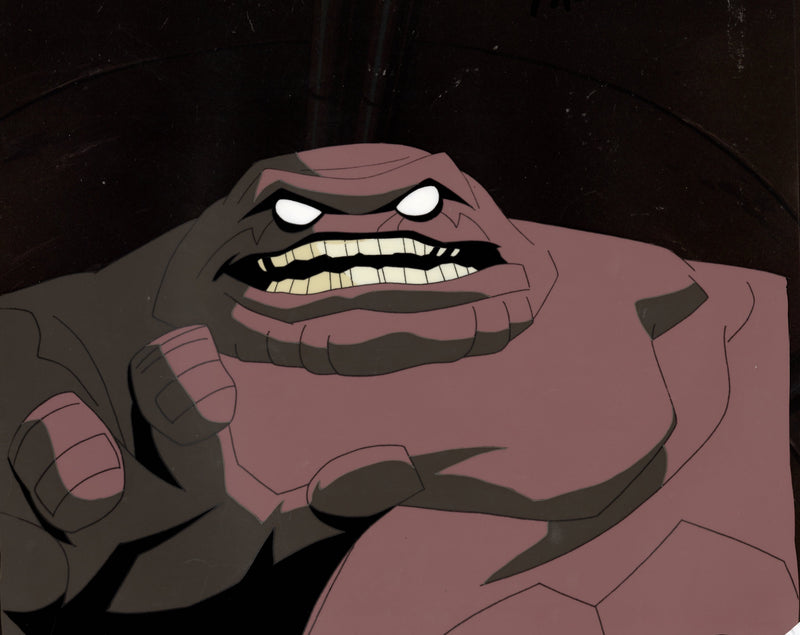 The New Batman Adventures Original Production Cel with Matching Drawing: Clayface