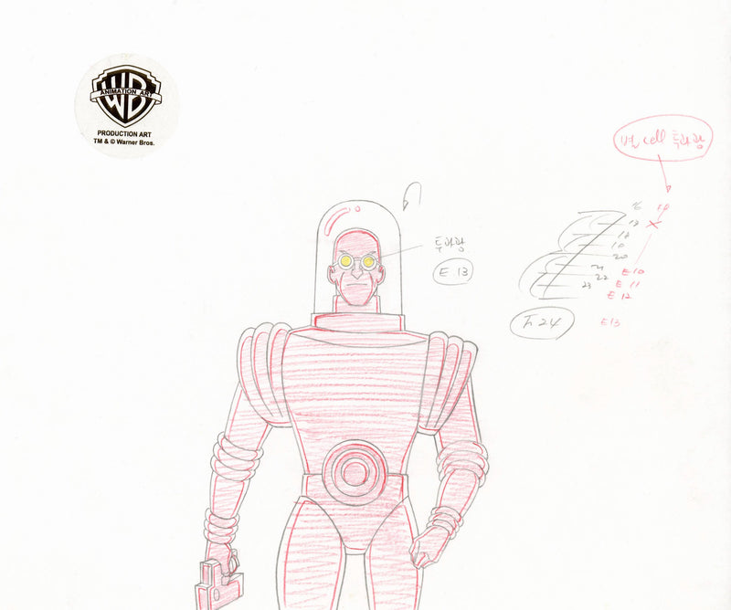 Batman The Animated Series Original Production Drawing: Mr. Freeze