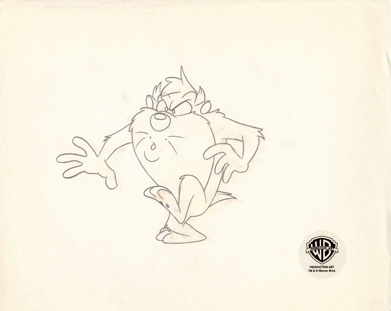 Taz-Mania Original Production Drawing: Taz