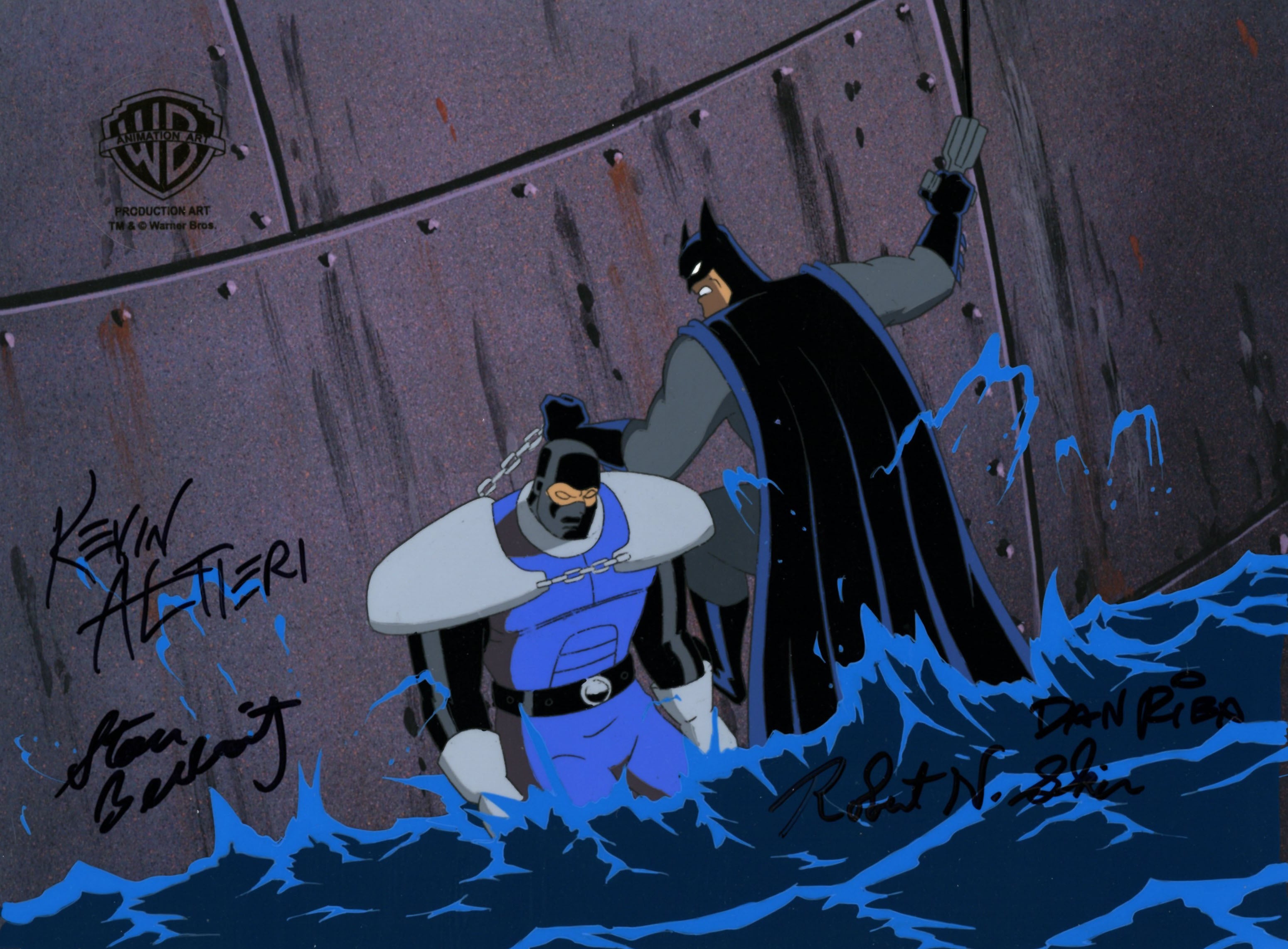 Batman The Animated Series Original Production Cel Signed by Kevin