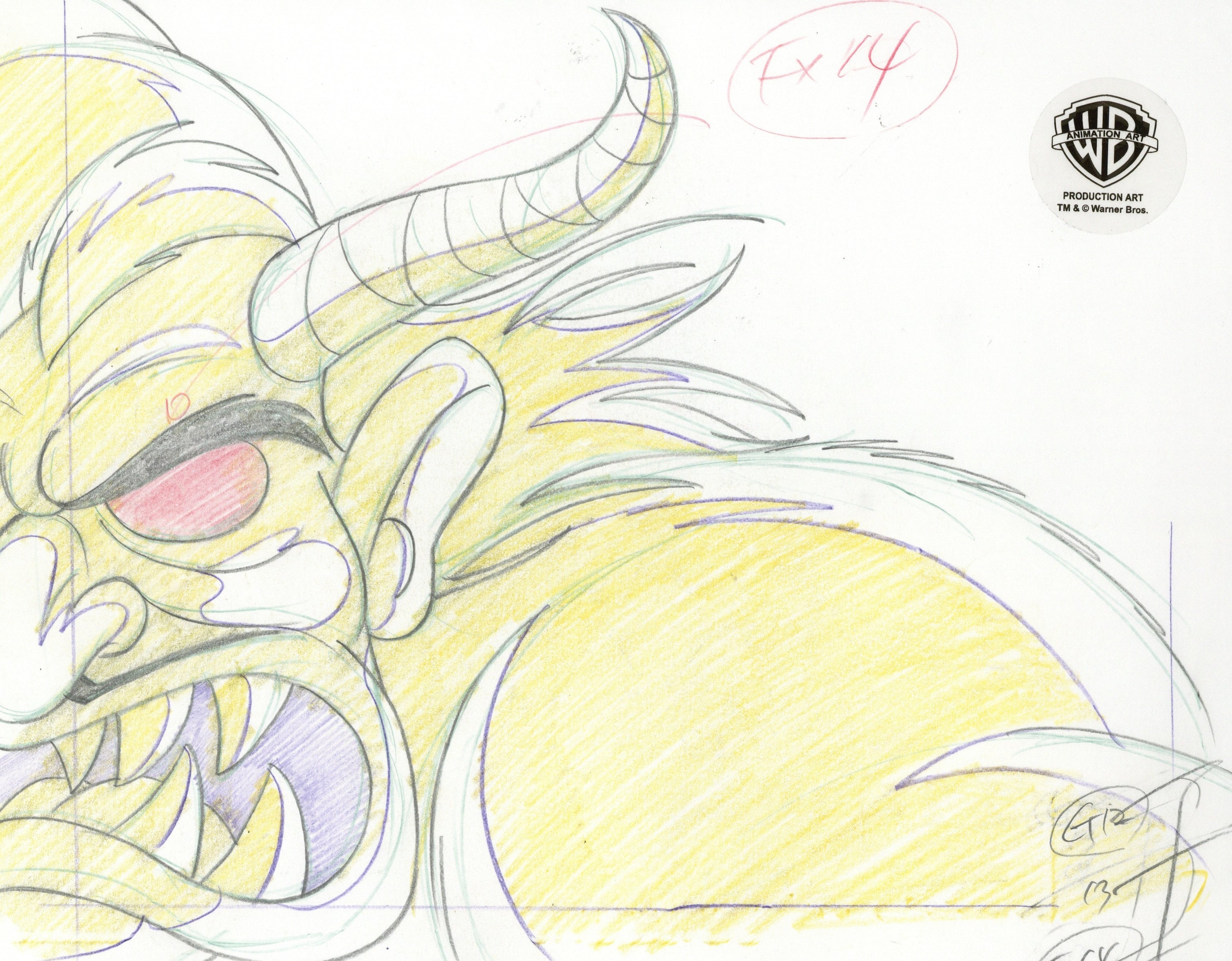 James and the Giant Peach Storyboard Drawing: Mr. Centipede