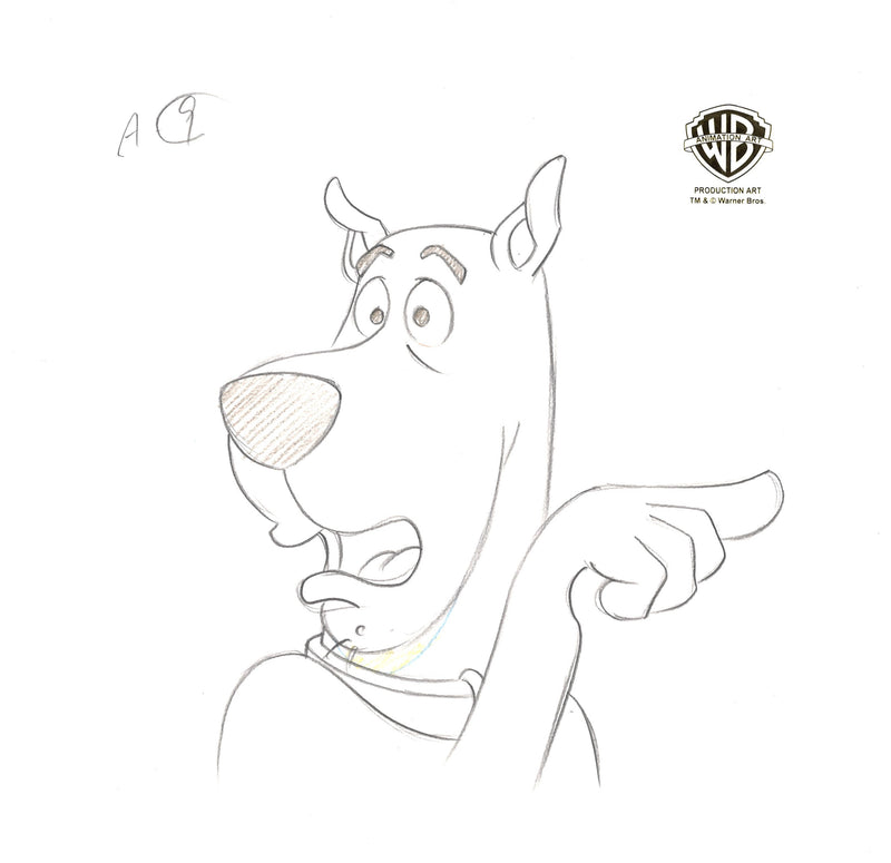 Scooby-Doo Original Production Drawing: Scooby-Doo