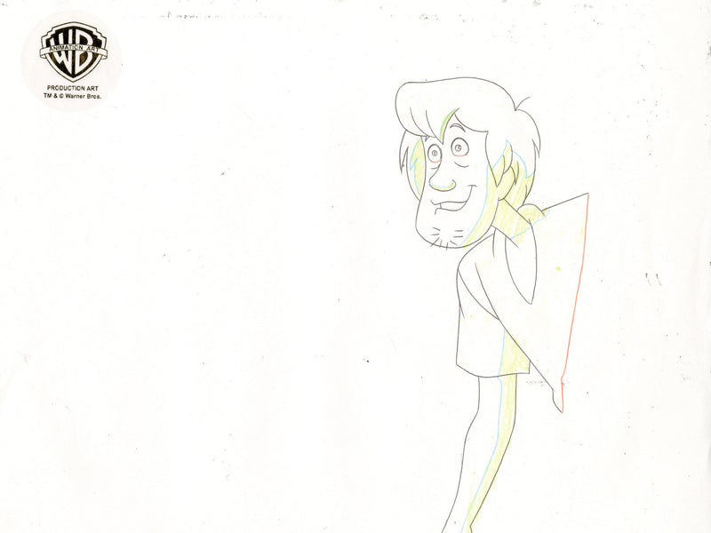 Scooby-Doo on Zombie Island Original Production Cel with Matching Drawing Signed by Bob Singer: Scooby-Doo and Shaggy