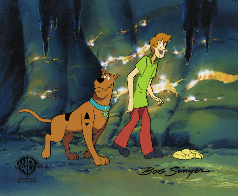 Scooby-Doo and the Alien Invaders Original Production Cel Signed by Bob Singer: Scooby-Doo and Shaggy