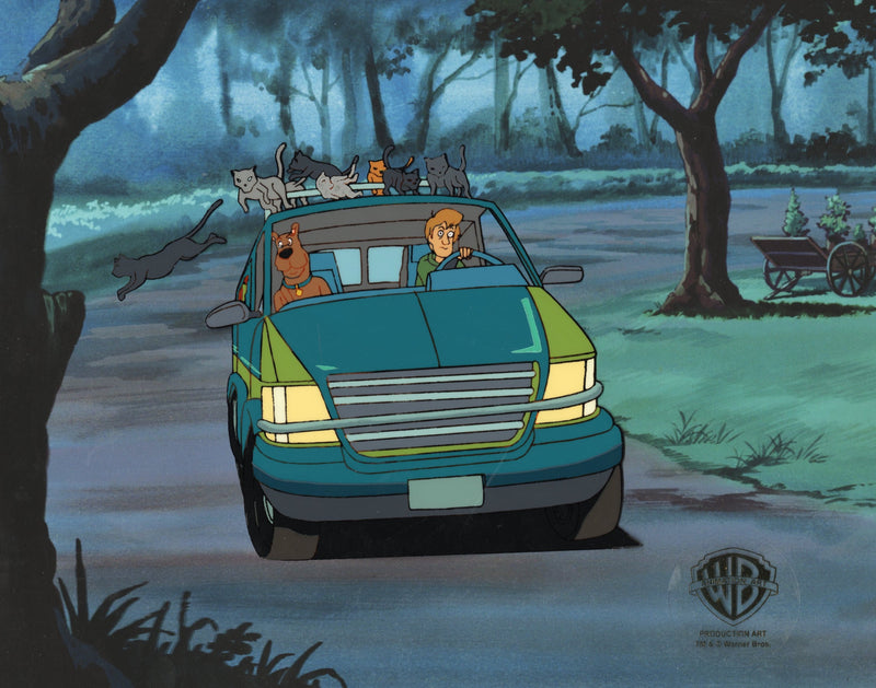 Scooby-Doo on Zombie Island Original Production Cel With Matching Drawing: Scooby, Shaggy