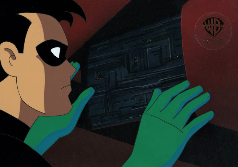 Batman: The Animated Series Original Production Cel On Original Background: Robin