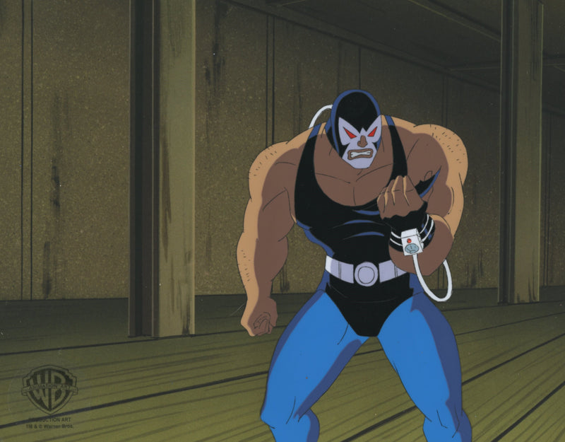 Batman The Animated Series Original Production Cel: Bane with Framing