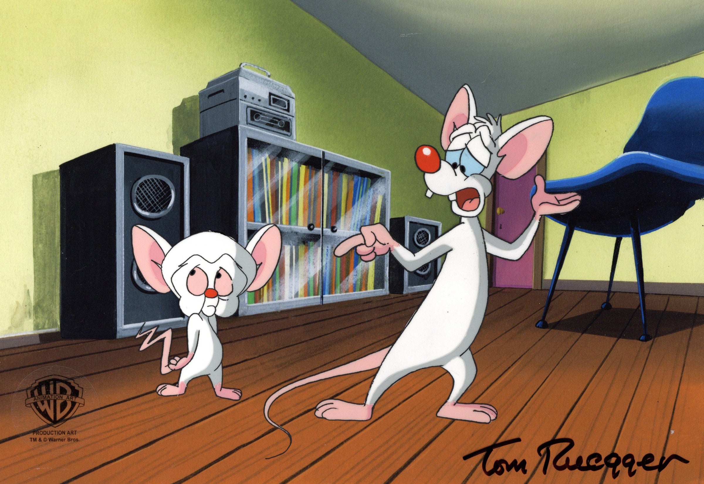 Pinky And The Brain Original Production Cel Signed by Tom Ruegger: Pin ...